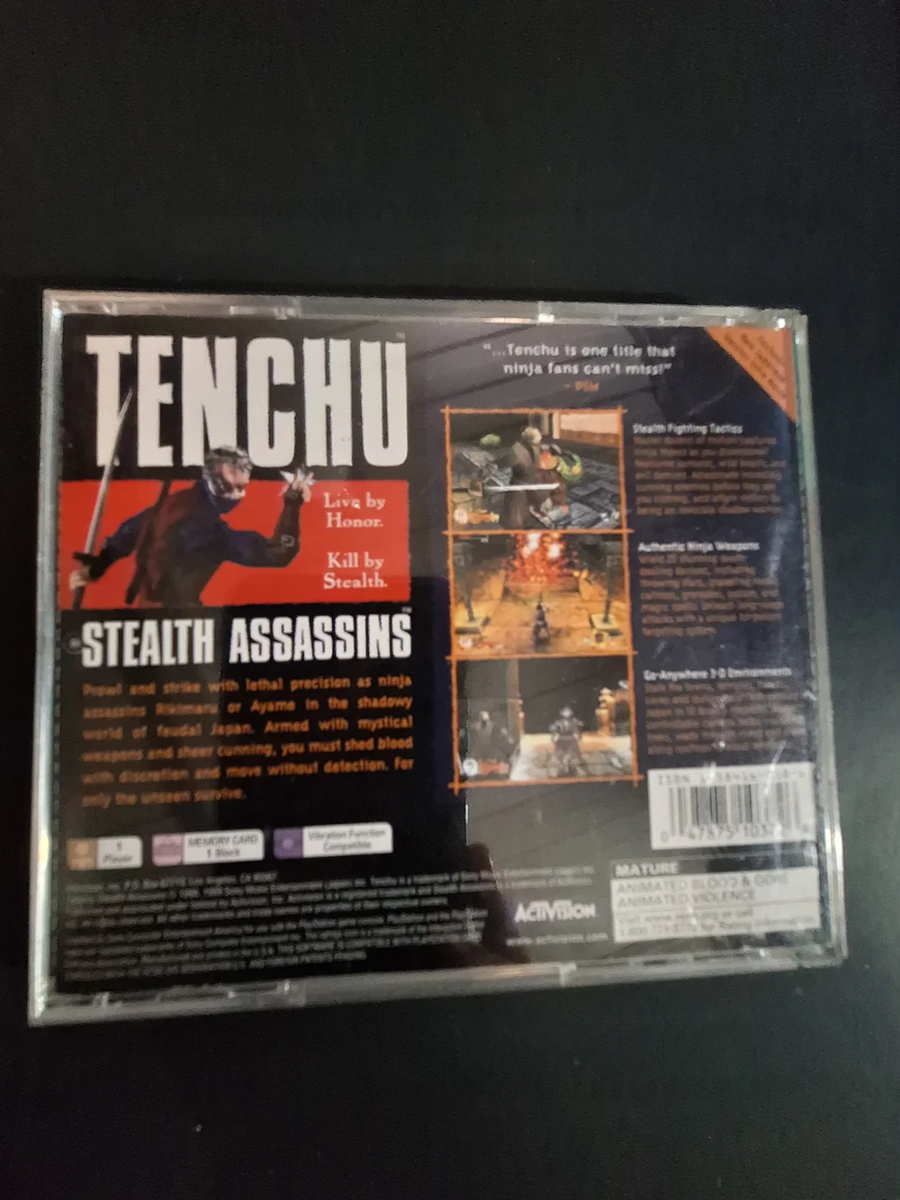 Sony Tenchu Stealth Assassins (PS1), Tenchu 2 (PS1) & Wrath of Heaven (PS2)